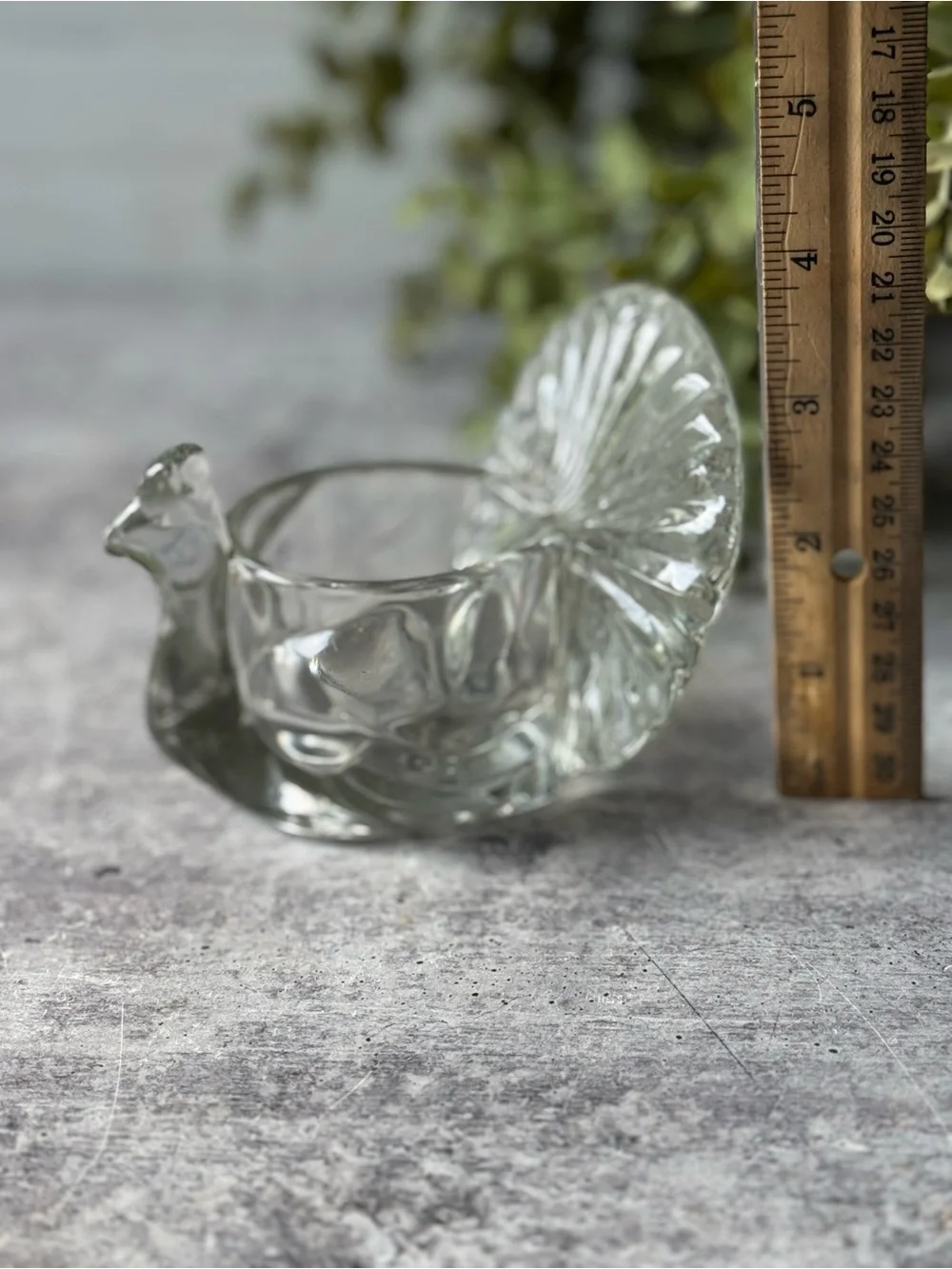 Vintage 70s Avon Glass Turkey Votive Candle Holder 1979
